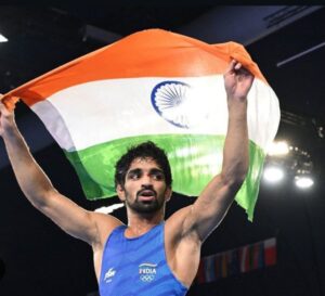 Aman wins India fifth Bronze medal Men's wrestling freestyle 57kg
